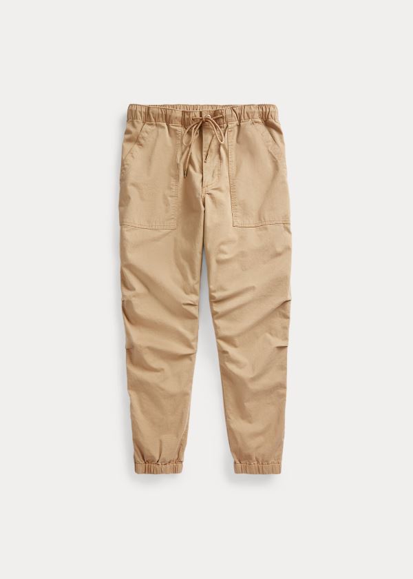 Pantalones Polo Ralph Lauren Hombre Marrom - Stretch Relaxed Fit Twill - YFHZD0697